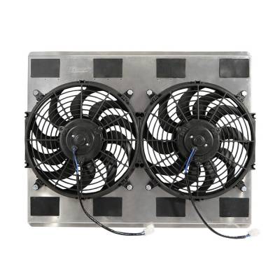Assault Racing Products - 18-3/4";x25-3/4"; Universal Aluminum 12"; Dual Fan & Shroud 31"; Radiator Chevy Ford
