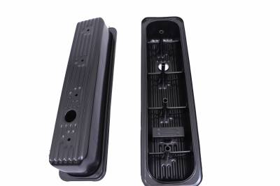Assault Racing Products - 1987-00 SBC Chevy GMC Black Centerbolt Valve Covers Tall Style 5.0 305 5.7 350 ARC A9705 - Image 3