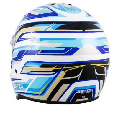 Zamp - ZAMP RZ-42Y Youth Graphic Helmet White/Blue/Light Blue 54CM - Image 2