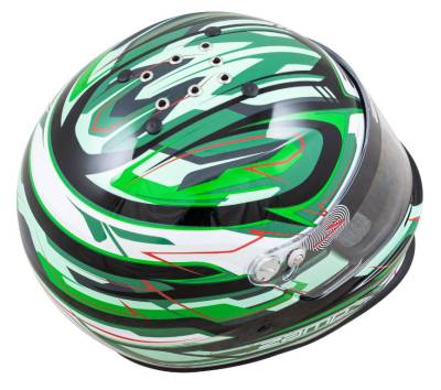 Zamp - ZAMP RZ-42Y Youth Graphic Helmet Black/Green/Light Green 54CM - Image 3