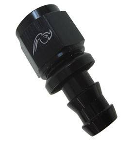 RoadRunner Performance STRAIGHT AN 8 BLACK Push Lock Fitting RRP PL08-08FJBK