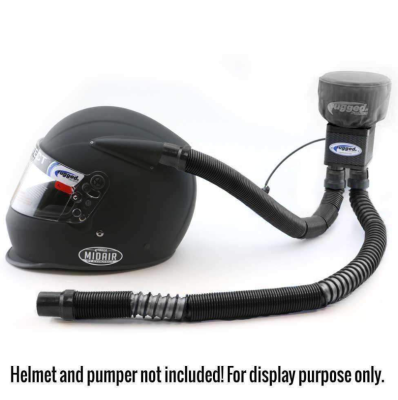 Rugged Radios - MAC-X 2-6 ft Expandable Ultra Flex Helmet Air Pumper System Hose RUG MAC-X-HOSE-BLK - Image 4