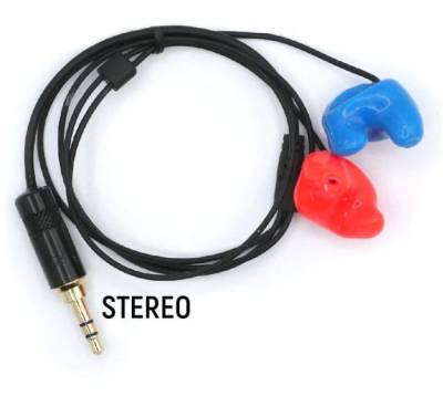 Rugged Radios - Challenger Semi-Custom Molded Ear Bud Speakers with 1/8" Plug RUG CHALLENGER-SEMI-STEREO - Image 2