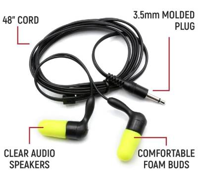 Rugged Radios - Sportsman Foam Earbud Speakers - Stereo RUG NITRO-BUDS-S - Image 2