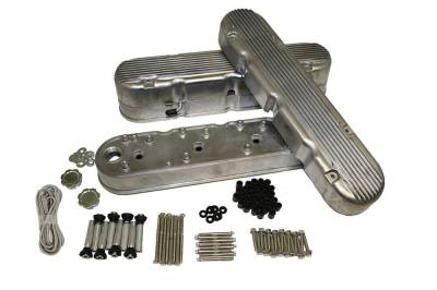 Assault Racing Products - Chevy LS1 LS6 Satin Aluminum 2pc Finned Valve Covers LS2 LS7 LS3 LSX 6.0 KMJ JM8082-2 - Image 2