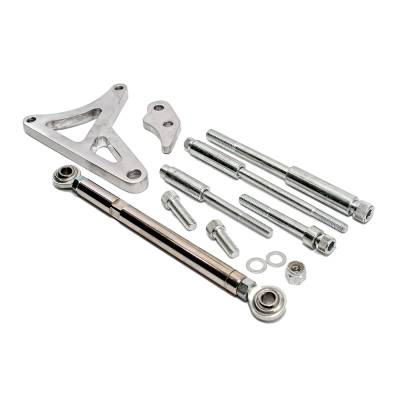 Assault Racing Products - BBC Chevy Polished Aluminum Alternator Bracket Fits Long Neck Water Pump KMJ JM9103P - Image 2