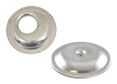 Sure Seal 14" Aluminum Offset Air Cleaner 1-1/2" Drop Base 5-1/8" Neck and Spun Aluminum Top
