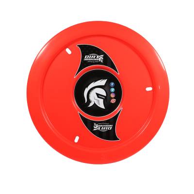 Dirt Defender Non-Vented Wheel Cover - Neon Red