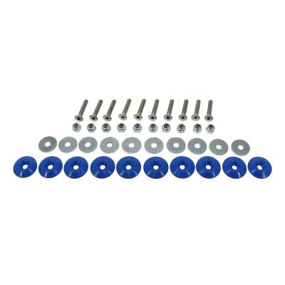 Dominator Race Products 10 Piece Injection Molded Allen Head Bolt Kit - Blue