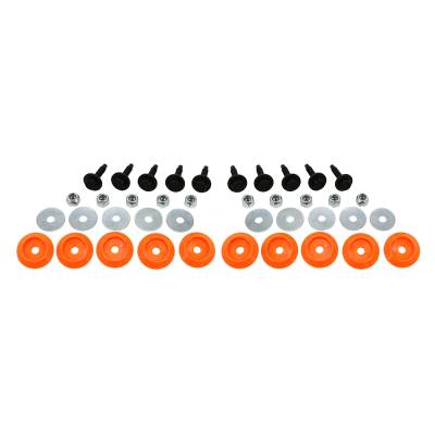 Dominator Race Products 10 Piece Injection Molded Allen Head Bolt Kit - Flo Orange