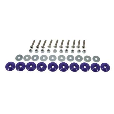 Dominator Race Products 10 Piece Injection Molded Allen Head Bolt Kit - Purple