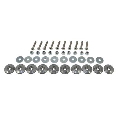 Dominator Race Products 10 Piece Injection Molded Allen Head Bolt Kit - Silver