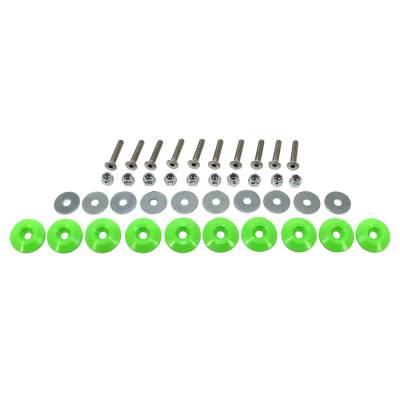 Copy of Dominator Race Products 10 Piece Injection Molded Allen Head Bolt Kit - Xtreme Green