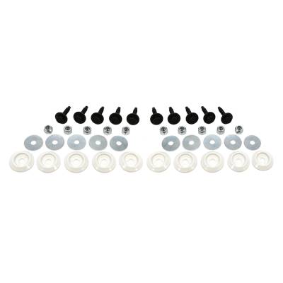 Dominator Race Products 10 Piece Injection Molded Body Bolt Kit -White