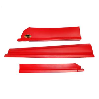 Dominator Race Products - Dominator Race Products 3 Piece Aero Valance Kit - Red - Image 2