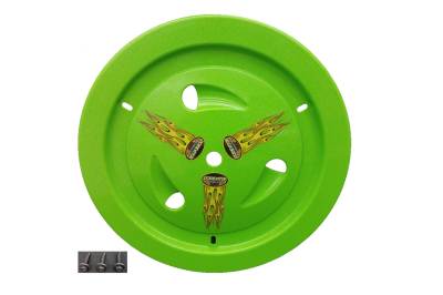 Dominator Race Products Vented Ultimate 15" Wheel Cover - Xtreme Green