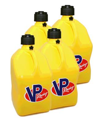 VP Racing 4-Pack Square Fuel Jugs - YELLOW