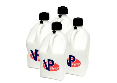VP Racing 4-Pack Square Fuel Jugs - WHITE
