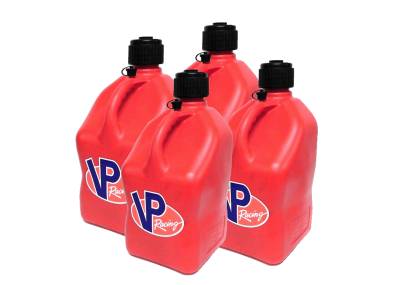 VP Racing 4-Pack Square Fuel Jugs - RED