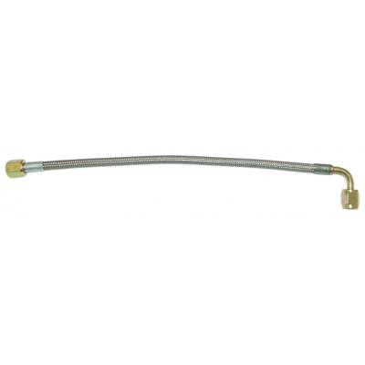 Assault Racing Stainless Steel Braided Brake Line: -3 90 degree on 1 end --- 15" Long