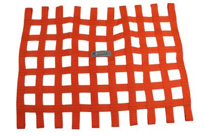 Assault Racing Products Ribbon Style Window Net - Orange