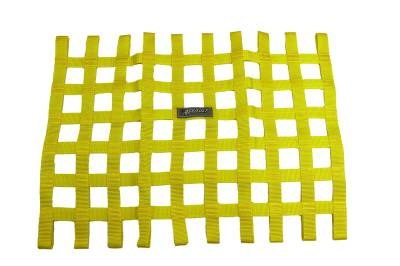 Assault Racing Products Ribbon Style Window Net - Yellow
