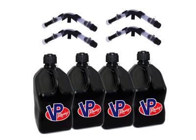 4-5 Gallon Race Fuel Jugs with 4 Hoses and 4 Benders