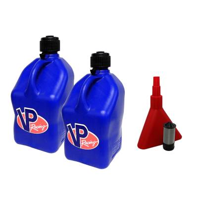 VP Fuel 2 Pack  5 Gallon Race Fuel Can W/ Fuel Funnel-Filter - BLUE