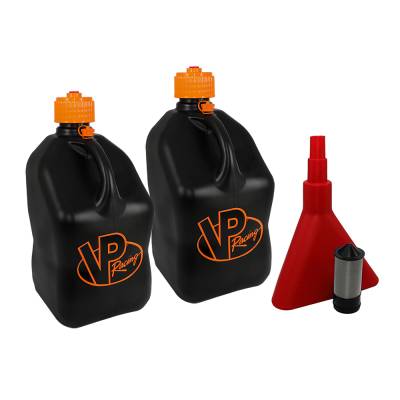 VP Fuel 2 Pack  5 Gallon Race Fuel Can W/ Fuel Funnel-Filter - V TWIN