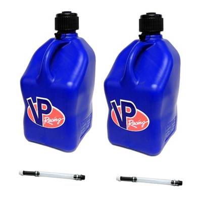 VP Fuel 2 Pack 5 Gallon Fuel Can + 2 Hose Kits - BLUE