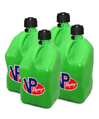 VP Racing 4-Pack Square Fuel Jugs - GREEN