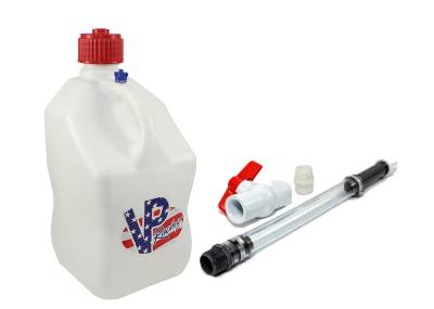 VP Racing Square Fuel Jug with Hose and Ball Valve - PATRIOT