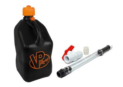 VP Racing Square Fuel Jug with Hose and Ball Valve - V TWIN