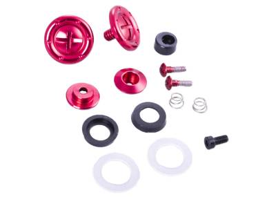 RaceQuip Face Shield RED Pivot Kit - Fits PRO and VESTA Model Helmets - 205111