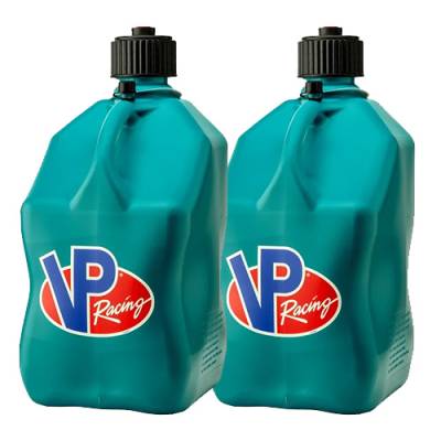  VP Fuel Square 2 Pack  5 Gallon Race Fuel Jugs - CARIBBEAN BLUE
