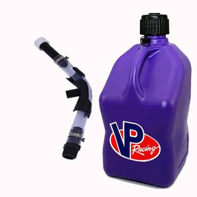 VP Racing Square Fuel Jug with Hose and Bender - PURPLE