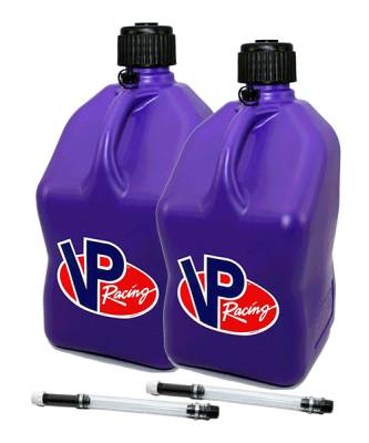 VP Fuel 2 Pack 5 Gallon Fuel Can + 2 Hose Kits - PURPLE