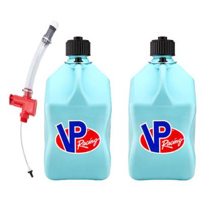 Fuel Components - Fuel Jugs and Funnels  - 2- 5 Gallon Race Fuel Jugs and a Trigger Hose