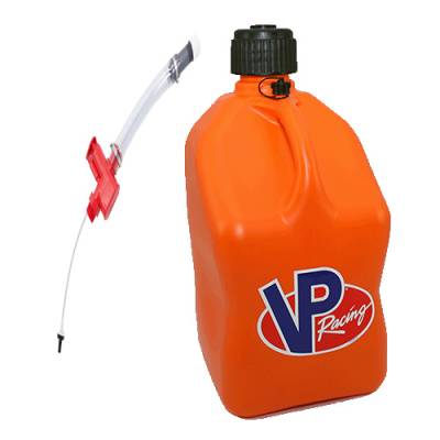 VP Racing Square Fuel Jug with Trigger Hose - ORANGE