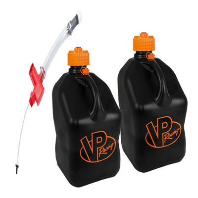2-VP Racing Square Fuel Jugs with Trigger Hose - V TWIN