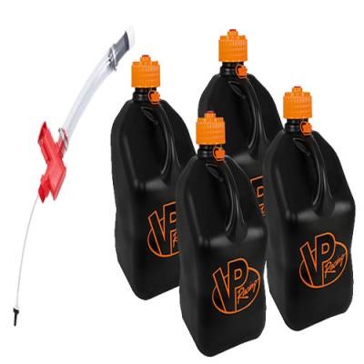 4-VP Racing Square Fuel Jugs with Trigger Hose - V TWIN