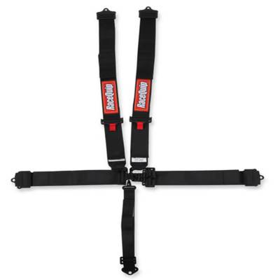 Racequip - Racequip BLACK 5 Point 16.1 SFI Latch & Link Belt Set - Image 1